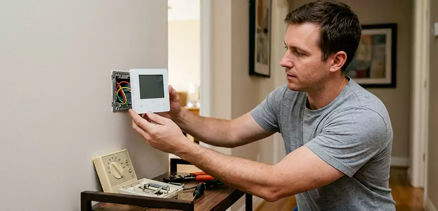 Heat Pump Thermostat Configuration in Reseda